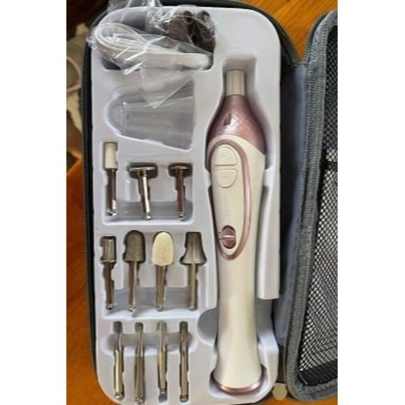 New 36-Piece Professional Manicure & Pedicure Kit, Cordless Nail Drill Machine - Picture 1 of 2